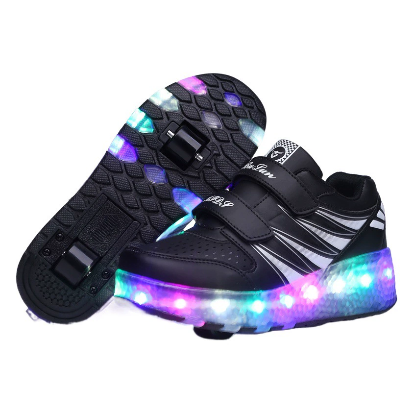 Производитель предназначен для трансграничных двухколесных кроссовок для мальчиков и подростков студенческие коньки коньки светодиодный свет USB-зарядки