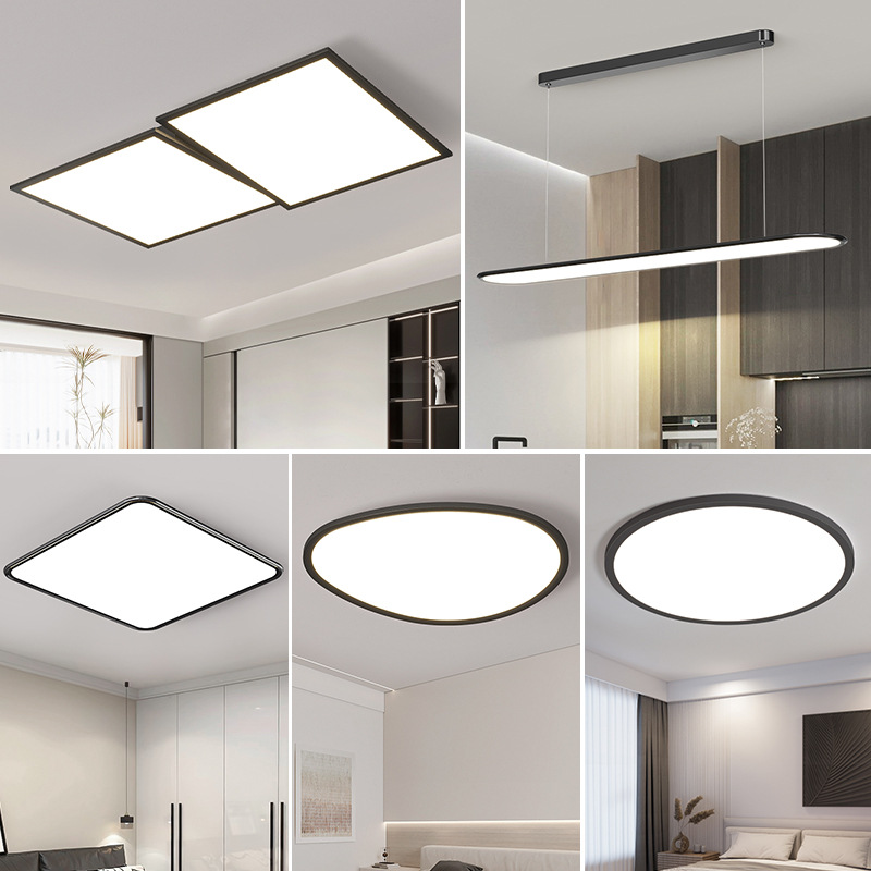 [Selección estricta] LED Cubo Rubik arte de espectro completo lámpara de techo rectangular moderna atmósfera simple nuevo paquete