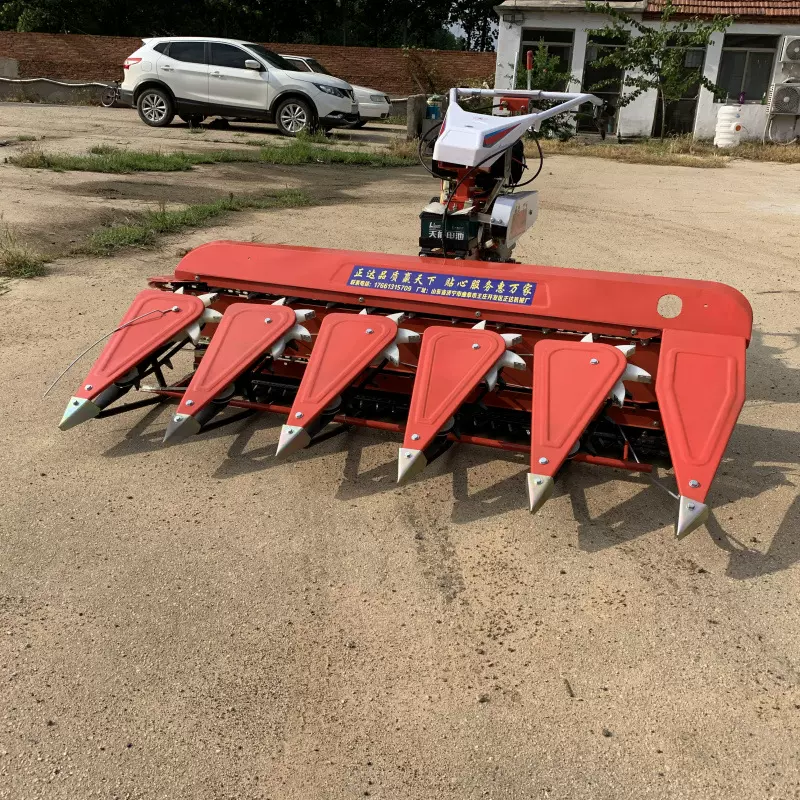 柴油动力手扶式稻谷割晒机 自走式农作物割倒机 汽油款收割机