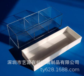现货 东莞厂 供应3格 透明或白色亚克力花盒 水盒 塑料盒 天地盖