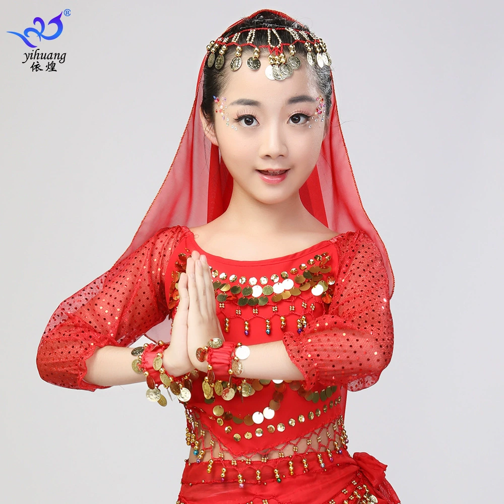 Детский танцевальный топ с длинными рукавами