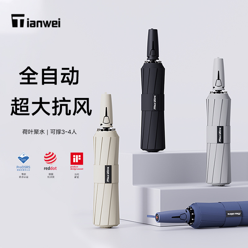 Ten-Rib Automatic Umbrella, Thickened and Reinforced, Extra-Large Storm-Resistant, Dual-Purpose for Sun and Rain, Business Style, High-End Folding Umbrella Ten-Rib Automatic Umbrella, Thickened and Reinforced, Extra-Large Storm-Resistant, Dual-Purpose for Sun and Rain, Business Style, High-End Folding Umbrella