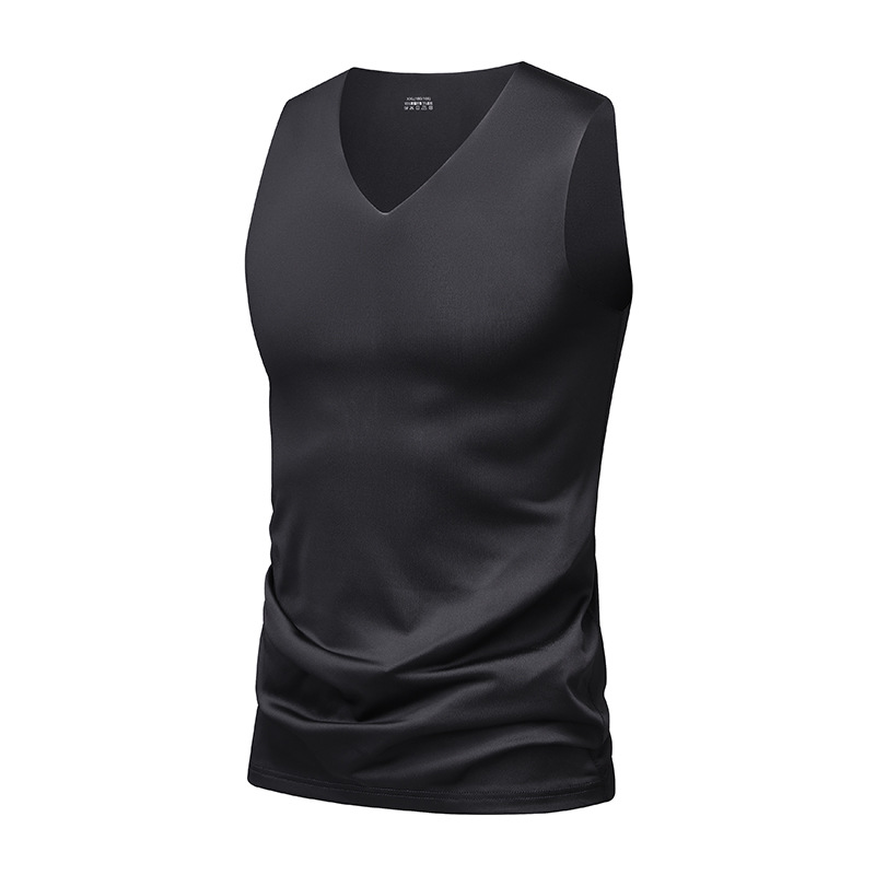 Transfronterizo verano nuevo chaleco deportivo de secado rápido hombre nuevo ligero transpirable de manga corta hombre correr camisa sin mangas