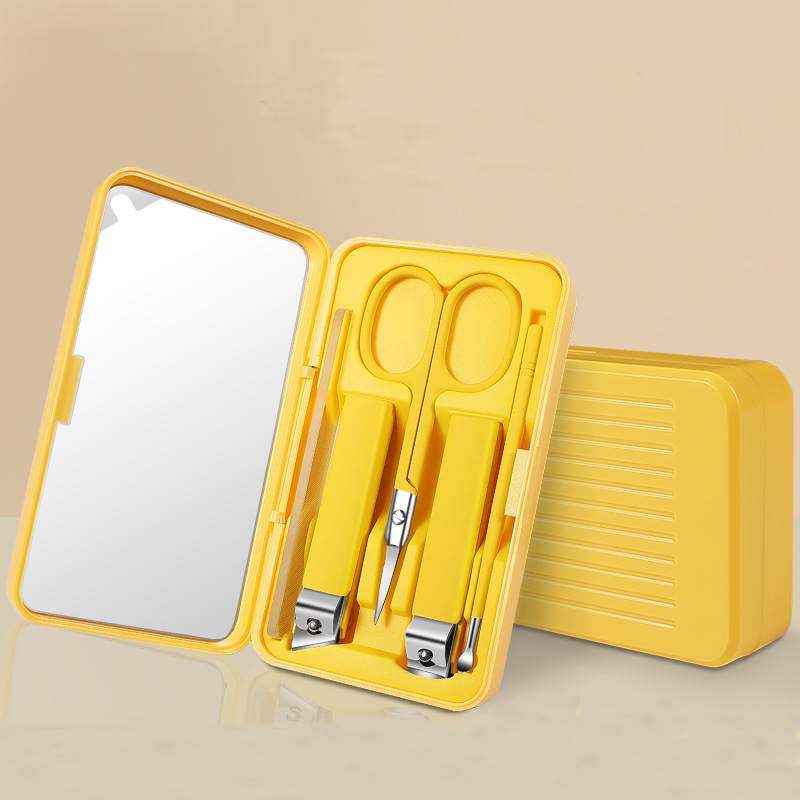 Lemon yellow set, mirror