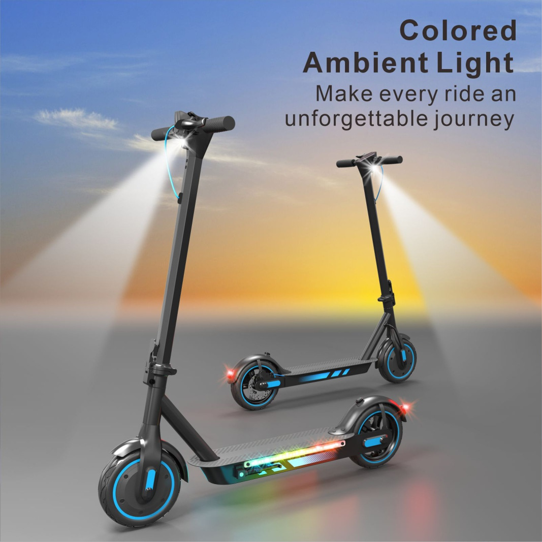 10 inch electric scooter 500W portable folding scooter 36V 15ah long battery scooter
