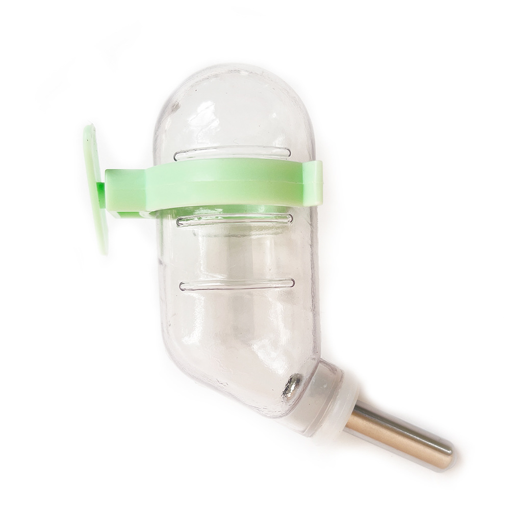 Botella de agua para beber hámster, bebedero para mascotas pequeño, alimentador de agua automático de bolas, botella de agua de acero inoxidable de suspensión 60ml al por mayor image 5