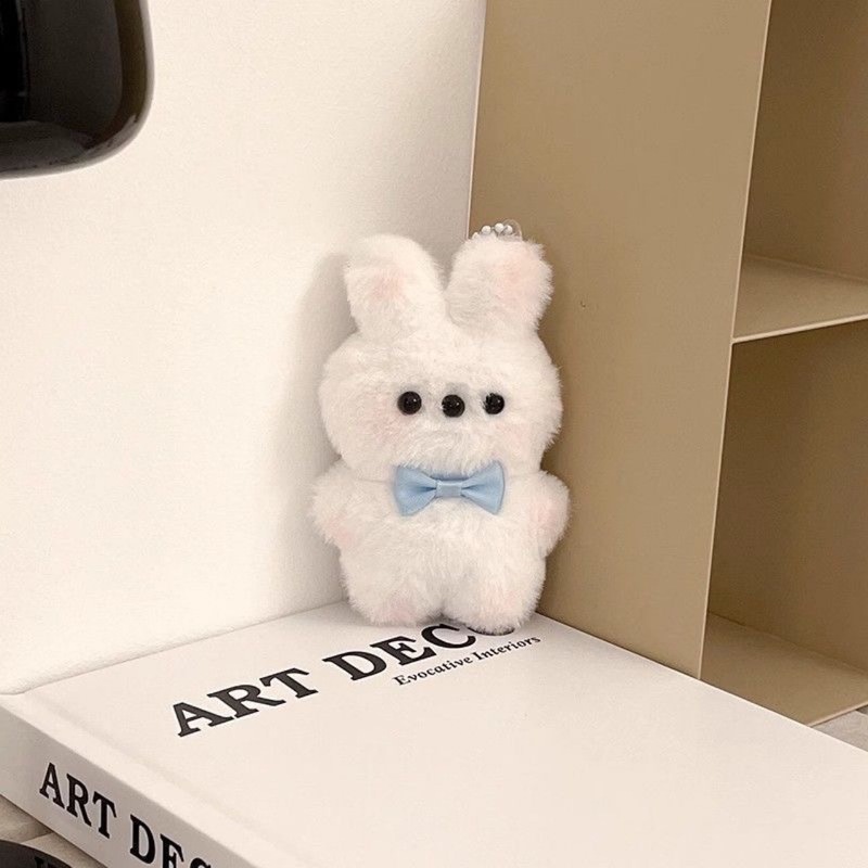 かわいいクマぬいぐるみペンダントウサギリトルミルクガールキーホルダー人形スクールバッグカップル人形バッグペンダントギフト|undefined