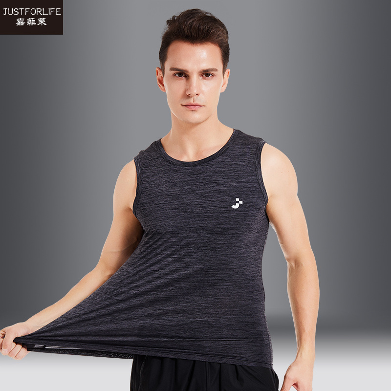 Quick dry elastic summer thin vest for gym for training