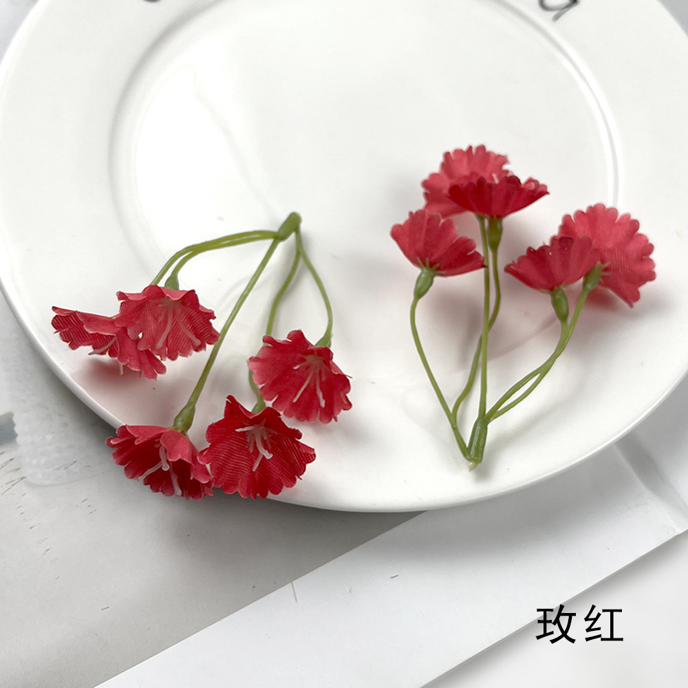 Simulación de flores de hierba no me olvides de las estrellas en el cielo DIY ropa sombrero caja de regalo decoración en el material de tocado de flores de pecho