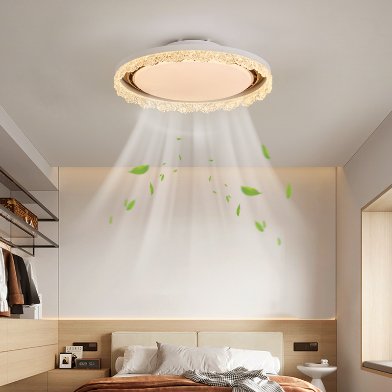 Luz de ventilador de energía eólica medieval 2026 nueva iluminación de techo invisible para comedor dormitorio Zhongshan 461L