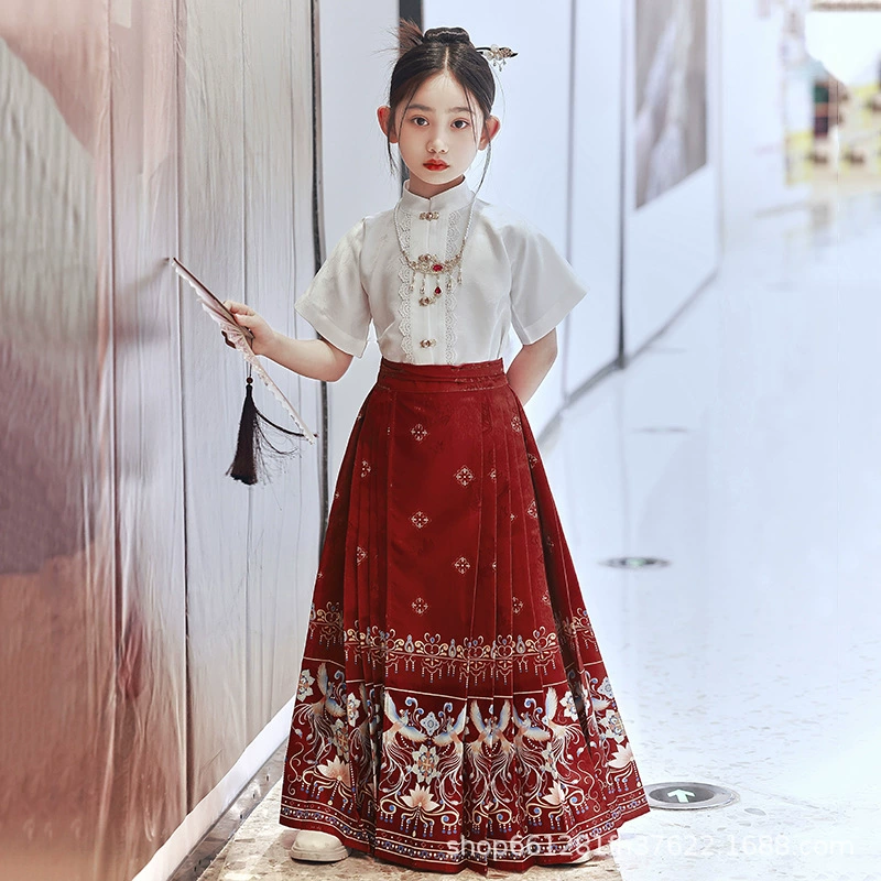 Костюм для девочек в китайском стиле