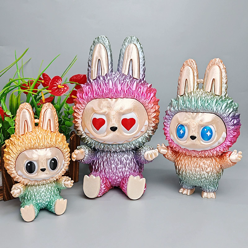 Оптовая продажа популярных аниме-фигурок Labubu, созданных на 3D-принтере, для демонстрации, хит продаж в интернете