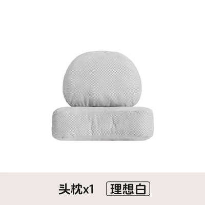 Headrest Lumbar Support and Neck Protection - double-decompression-pearl-velvet-1-ideal-white-headrest-no-choice-of-car-model
