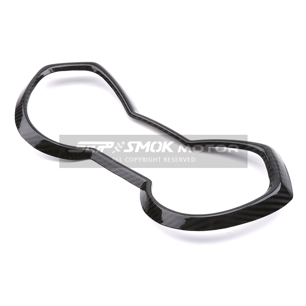 Pegatina decorativa brillante de fibra de carbono para el panel de instrumentos de la motocicleta YAMAHA XMAX300