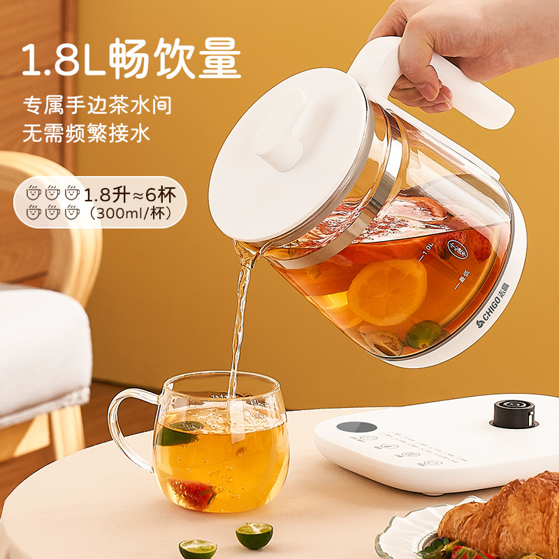 Zhi Gao Health Preservation Electric Kettle Multifunctional Black Tea Brewer Thick Glass Electric Water Heater Flower Tea Pot Herbal Decoction Pot Gift