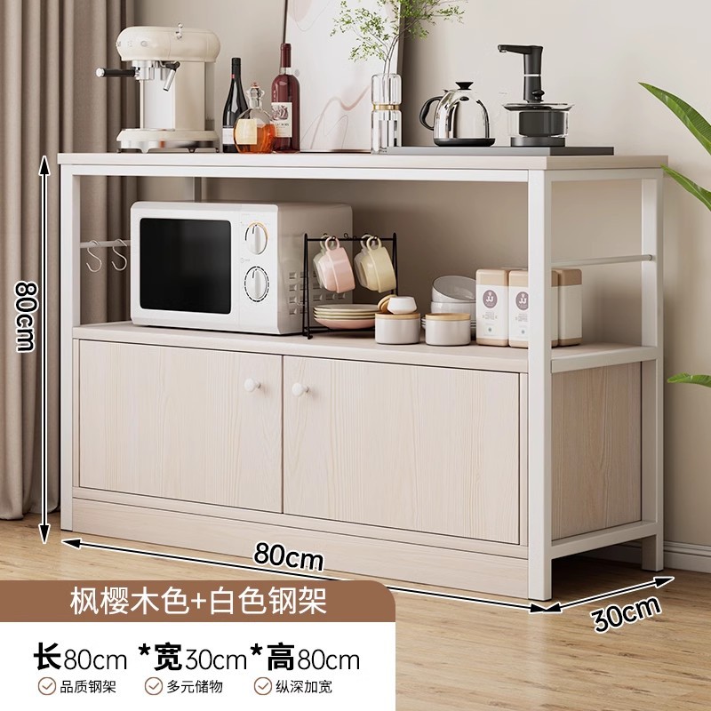 Gabinete lateral contra la pared Gabinete de almacenamiento integrado Gabinete de té Gabinete de cocina para el hogar Estante de almacenamiento Gabinete lateral Gabinete bajo