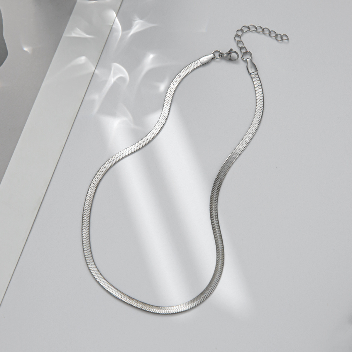 Fashion Geometric Solid Color Titanium Steel Necklace Colorza_colorza_2