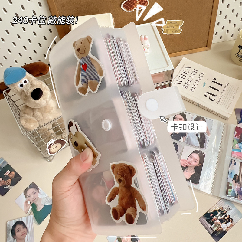 3-inch Polaroid small album transparent photo album train ticket movie ticket photo storage postcard album