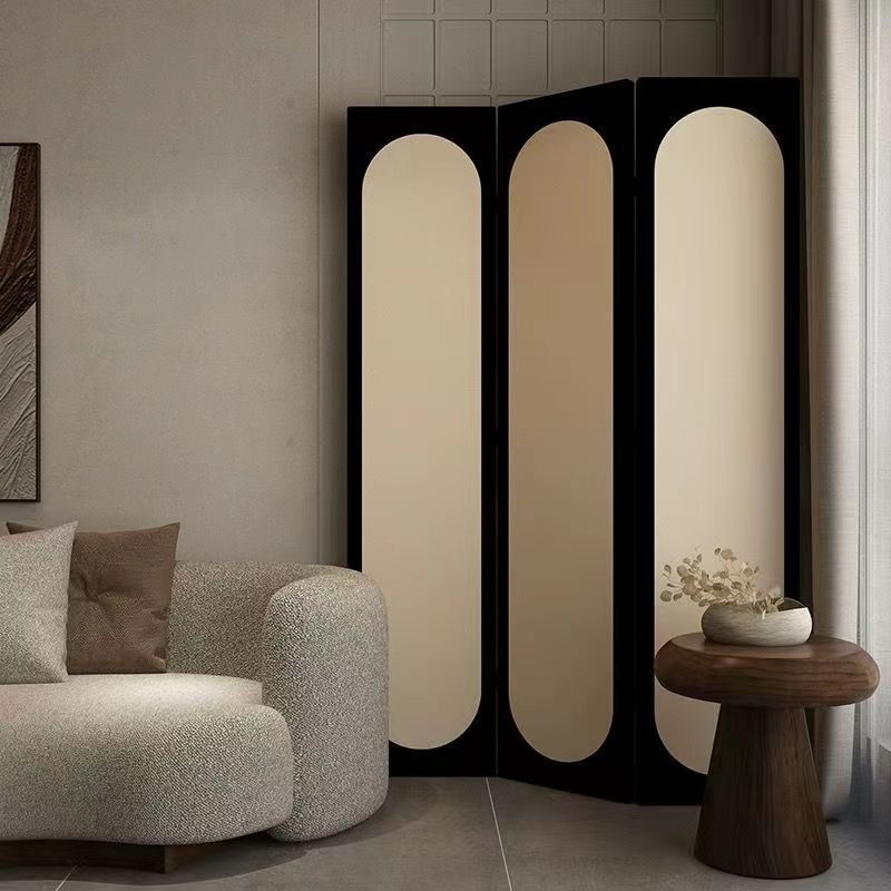 French-Style Screen Partition for Living Room, Foldable Mobile Live Broadcast Room Background Decoration, Bedroom Partition, Home Room Partition