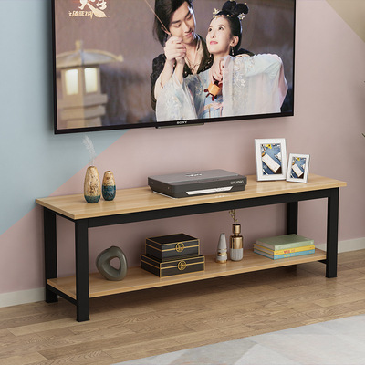 WBZ7 steel-wood coffee table TV cabinet combination modern simple bedroom small apartment wall cabinet simple living room TV cabinet