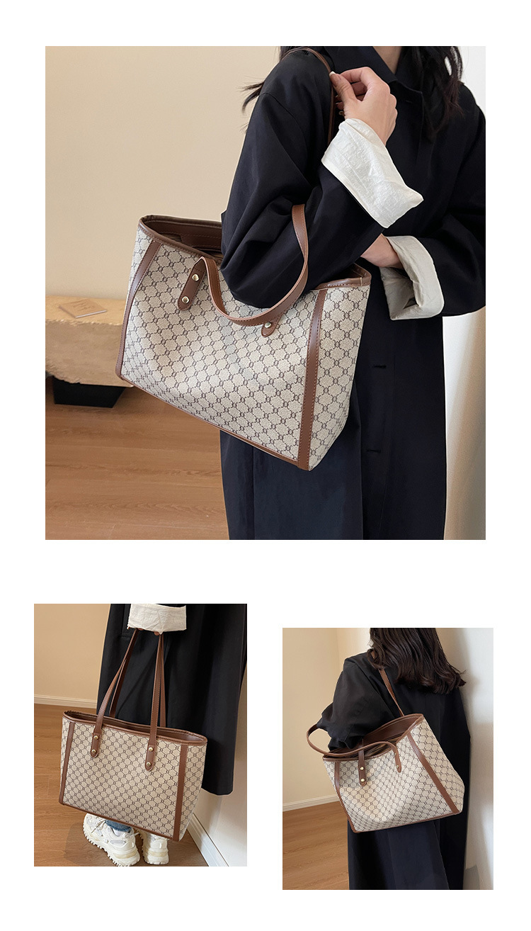 High-end, stylish, versatile, hand-carry bag for women, 2025 new trendy and popular single-shoulder bag with large capacity tote bag undefined
