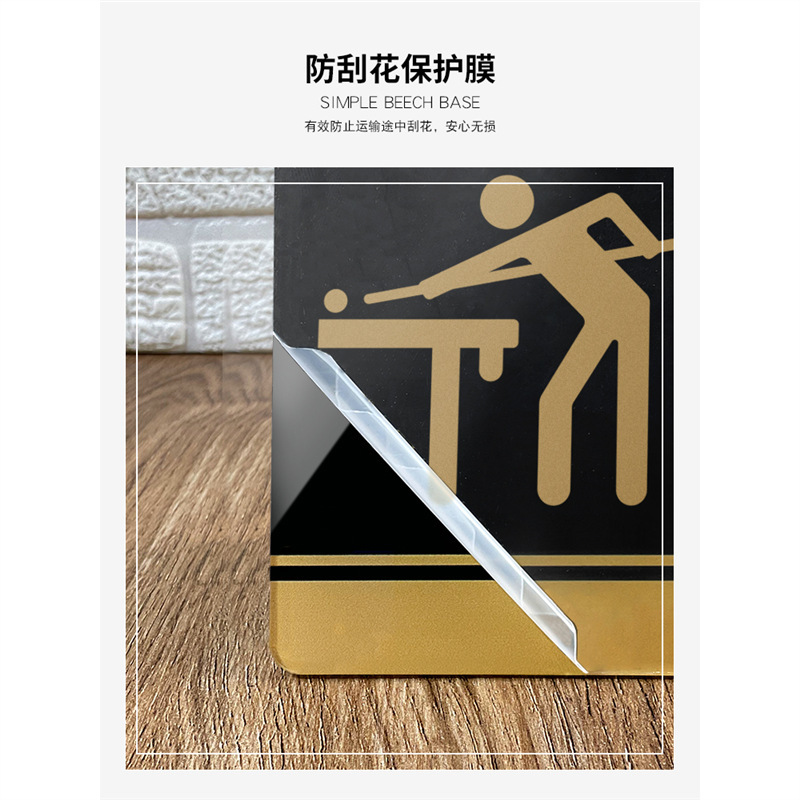 Pool for pool hall, signboard, table