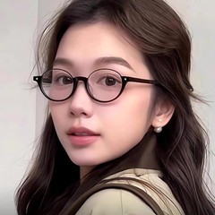 超轻日系下半框眼镜近视女可配度数复古玳瑁个性书呆子小众眼睛架