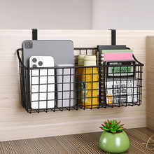 办公桌收纳置物架宿舍床边铁艺挂篮寝室收纳神器上铺悬挂式置物架