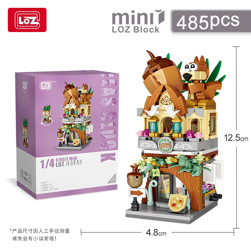 Lizhi LOZ Street View, мелкие строительные блоки, самостоятельная сборка, игрушка, мини-модель, строительные украшения, детский подарок, трансграничный
