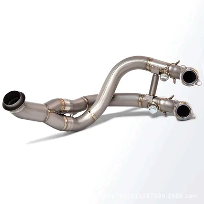 Motorcycle exhaust pipe 890 890R Duke790 Adv - titanium-alloy-front-section