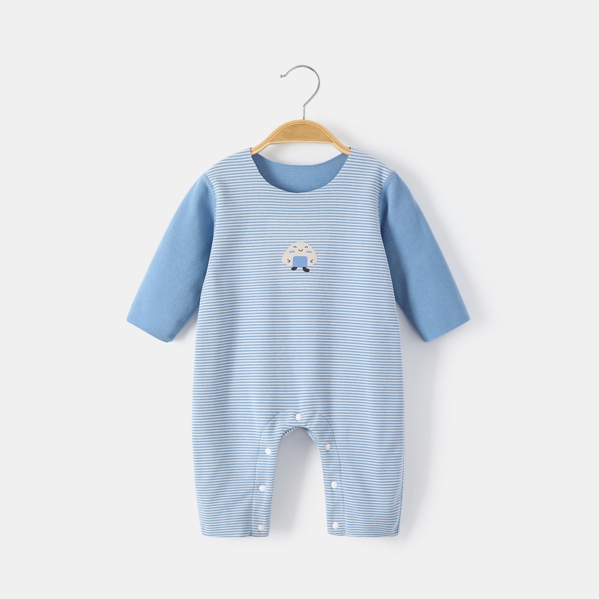 Children's demi-season autumn velvet keep warm warm stickers, base pijama for men and women, bodysuit, no trace