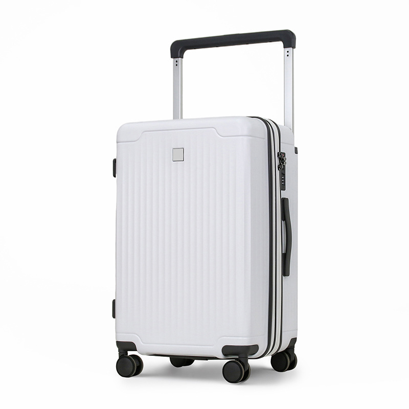 Vali nhựa PC size cabin 20 inch dung tích lớn có lớp mở rộng, tay cầm rộng, khóa mật khẩu — Trắng (thanh giằng rộng + lớp mở rộng), Màu xám (thanh giằng rộng + lớp mở rộng), Màu tím oải hương (thanh giằng rộng + lớp giãn nở), Màu đen (thanh giằng rộng + lớp mở rộng)