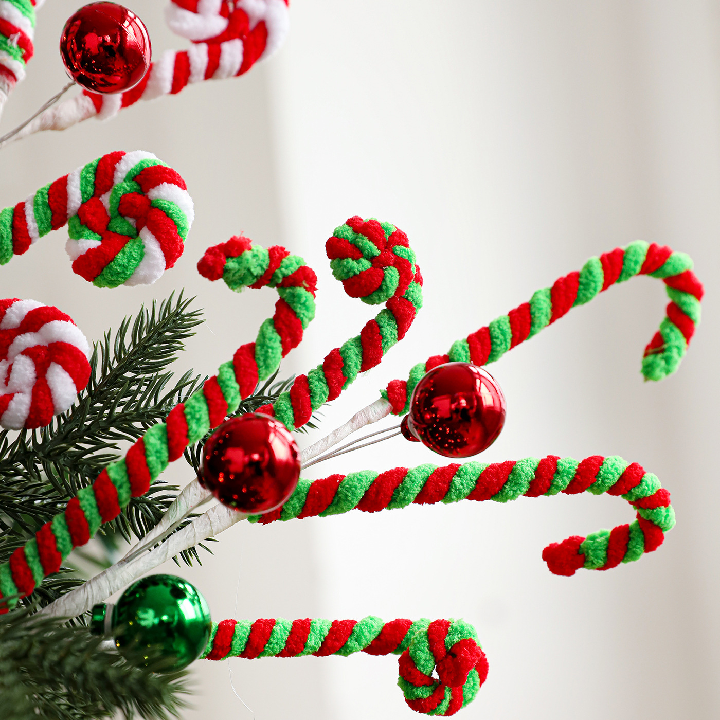 Nuevos dulces de espuma peluche Lollipop Gingerbread adornos decorativos árbol de Navidad arreglos de flores festivos