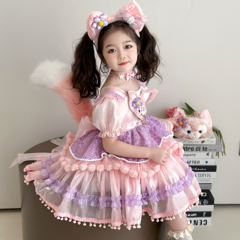 Lolita Girls Princess Dress Summer dress Children's Summer Lina Belle Girls Birthday Performance Dress