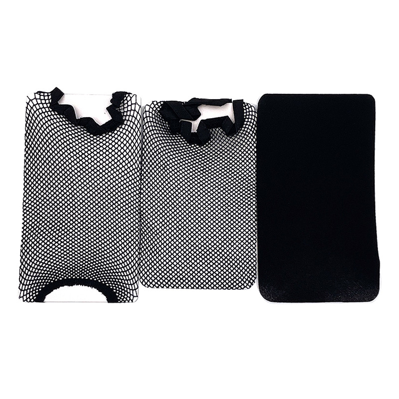 Funda de malla de peluca Funda de malla para el cabello invisible para el cabello a través de ambos extremos, elástico alto, sin estrangulamiento, cabello largo y corto, cubierta de malla general, gorra de presión fija
