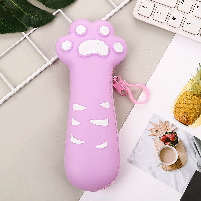 乐顿 Silicone cute cartoon pencil case, storage bag for students, custom-made