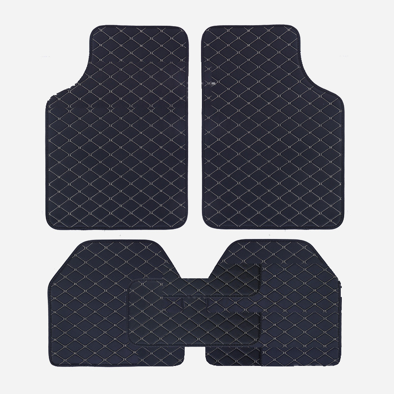 Wholesale and dropshipping of foreign trade car carpets, Amazon cross-border quilted foot mats, right-hand drive PVC universal car floor mats