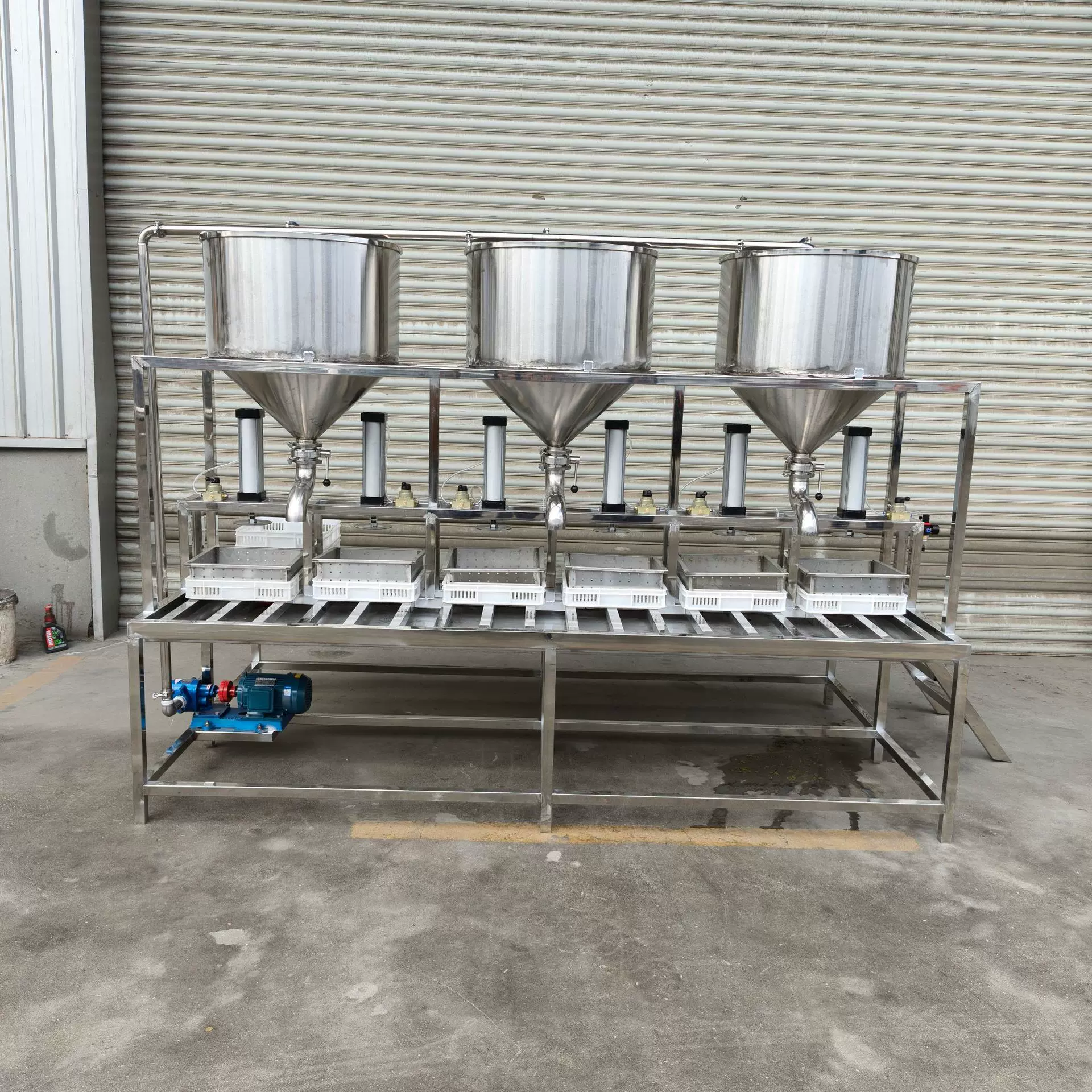 上点下冲式豆腐机一键放脑 全自动豆腐机省人工 豆制品加工设备