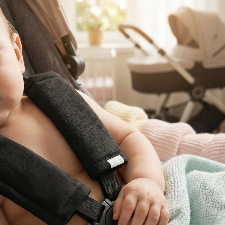 Cross-border baby stroller safety belt shoulder pads, groin protectors, car seat protectors, and car shoulder pads - factory direct sales.