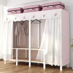 Simple Wardrobe for Home Use in Bedroom, No Installation Needed, Fabric Wardrobe, Foldable, Suitable for Rental Apartments and Dormitories, Sturdy and Durable