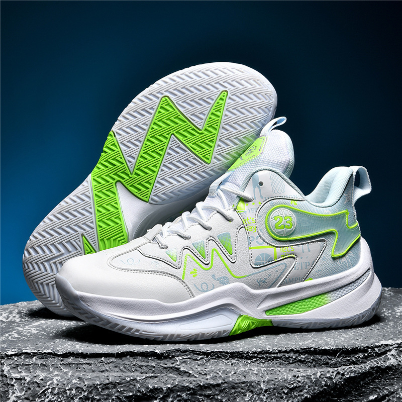 Venom Roank Basketball Shoes for Men and Women, Leather Non-Slip, Wear-Resistant, Lightweight Student Mandarin Duck Trendyy Sports Shoes, High-Top Combat