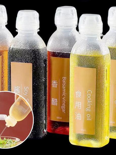 厨房新款味全户外尖叫油定量调料蜂蜜酒糟家用大容量壶挤压瓶