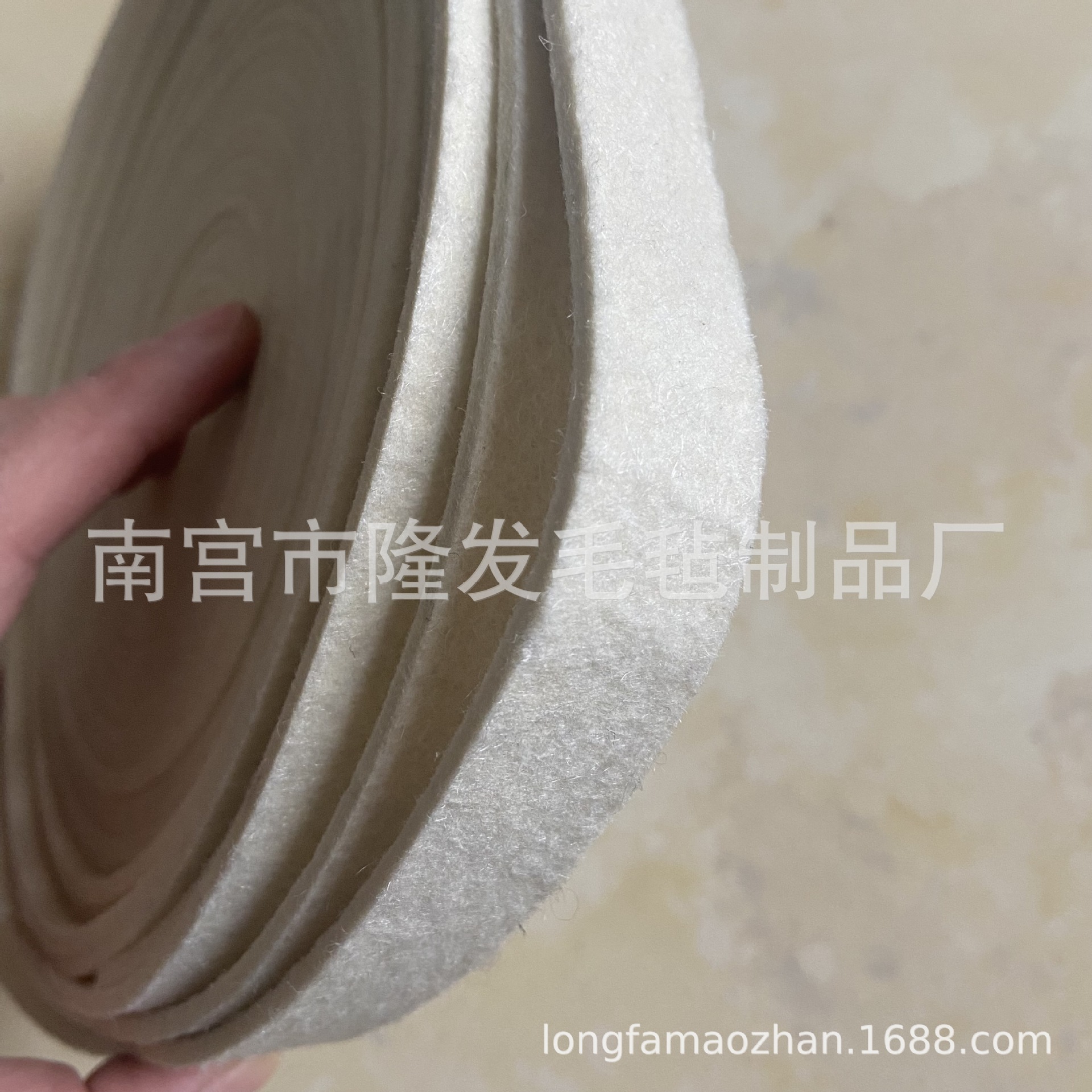 分切机配件毛毡条子 滑差轴收卷用羊毛毡摩擦条 防滑耐磨耐高温条