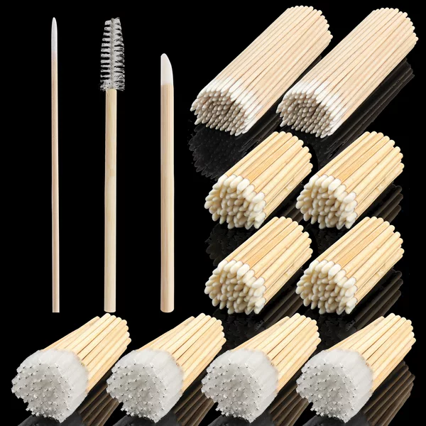 Wholesale disposable bamboo lip brushes, bamboo eyelash brushes, cotton swab makeup lip brushes, beauty lipstick brushes, beauty brushes