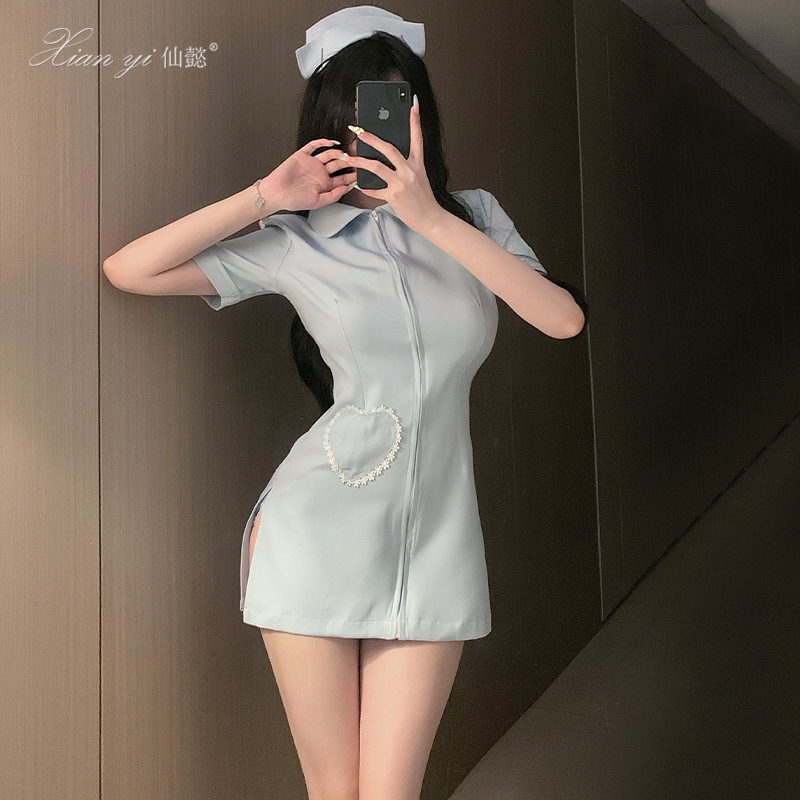 Xianyi Female Sexy Intimates, No Need to Take Off, Sexy Cospaly Pure Desire Passionate Nurse Role Play 672