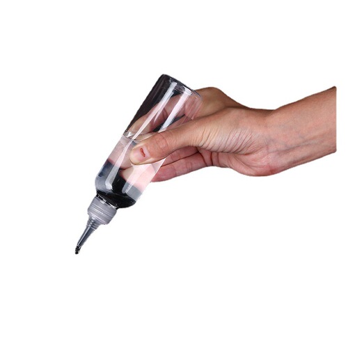 Small plastic bottle with pointed mouth, transparent squeeze liquid potion bottle, lotion press lotion bottle, sub-packing bottle, dropper bottle