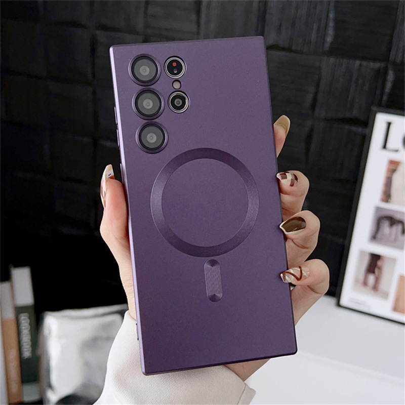 Suitable for Samsung S26Ultra Mobile Phone Case, Magnetic Suction, S25Edge, Metallic Paint, Matte Finish, S24Fe, Anti-Fall, S23P, Full Coverage Suitable for Samsung S26Ultra Mobile Phone Case, Magnetic Suction, S25Edge, Metallic Paint, Matte Finish, S24Fe, Anti-Fall, S23P, Full Coverage