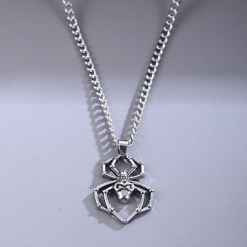 European and American Cross-border New Coconal Hip-hop Punk Spider Pendant Necklace Women's Men's Personality Pendant