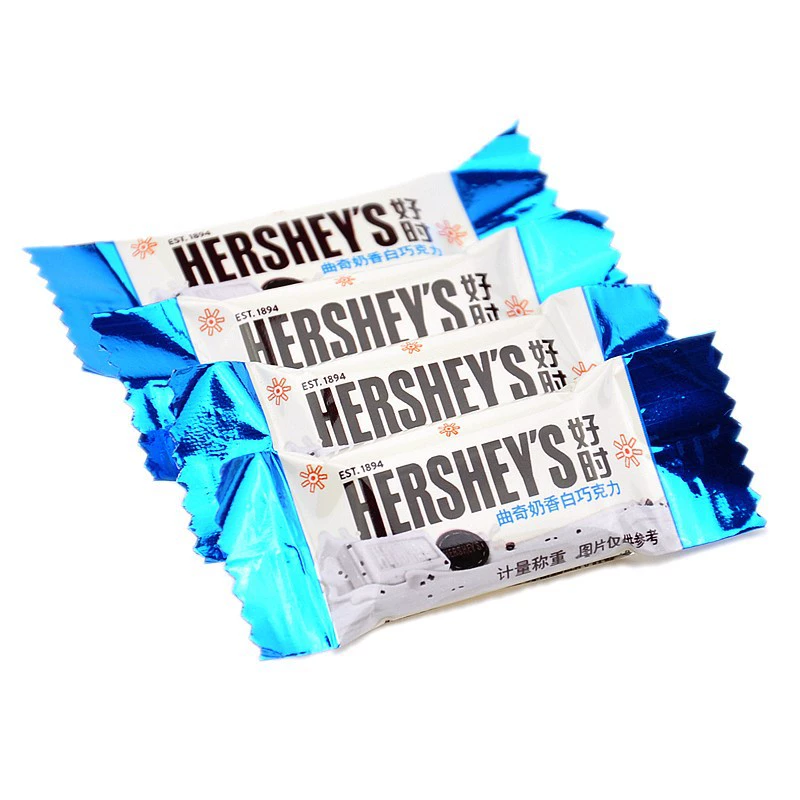 Шоколад HERSHEY'S Mixed Rows — молочный и белый, индивидуальная упаковка, Оптовая 500 г (примерно 125 шт)