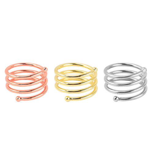 Napkin storage ring metal napkin ring Western restaurant table towel napkin buckle hotel wedding spring napkin ring